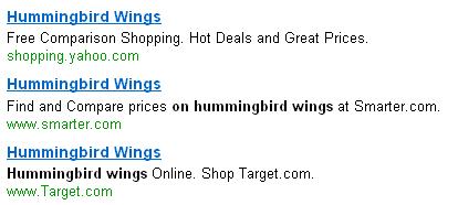 Shop for hummingbird wings online!